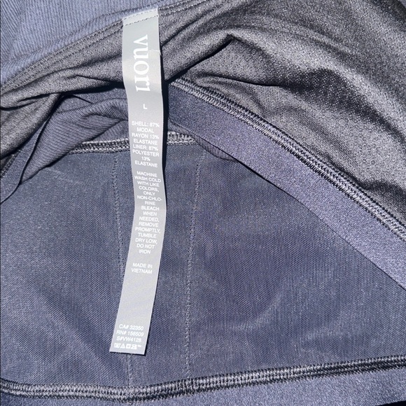 NEW Vuori Pose Scoop Tank sleeveless black ribbed Jumpsuit sz L - Picture 7 of 8